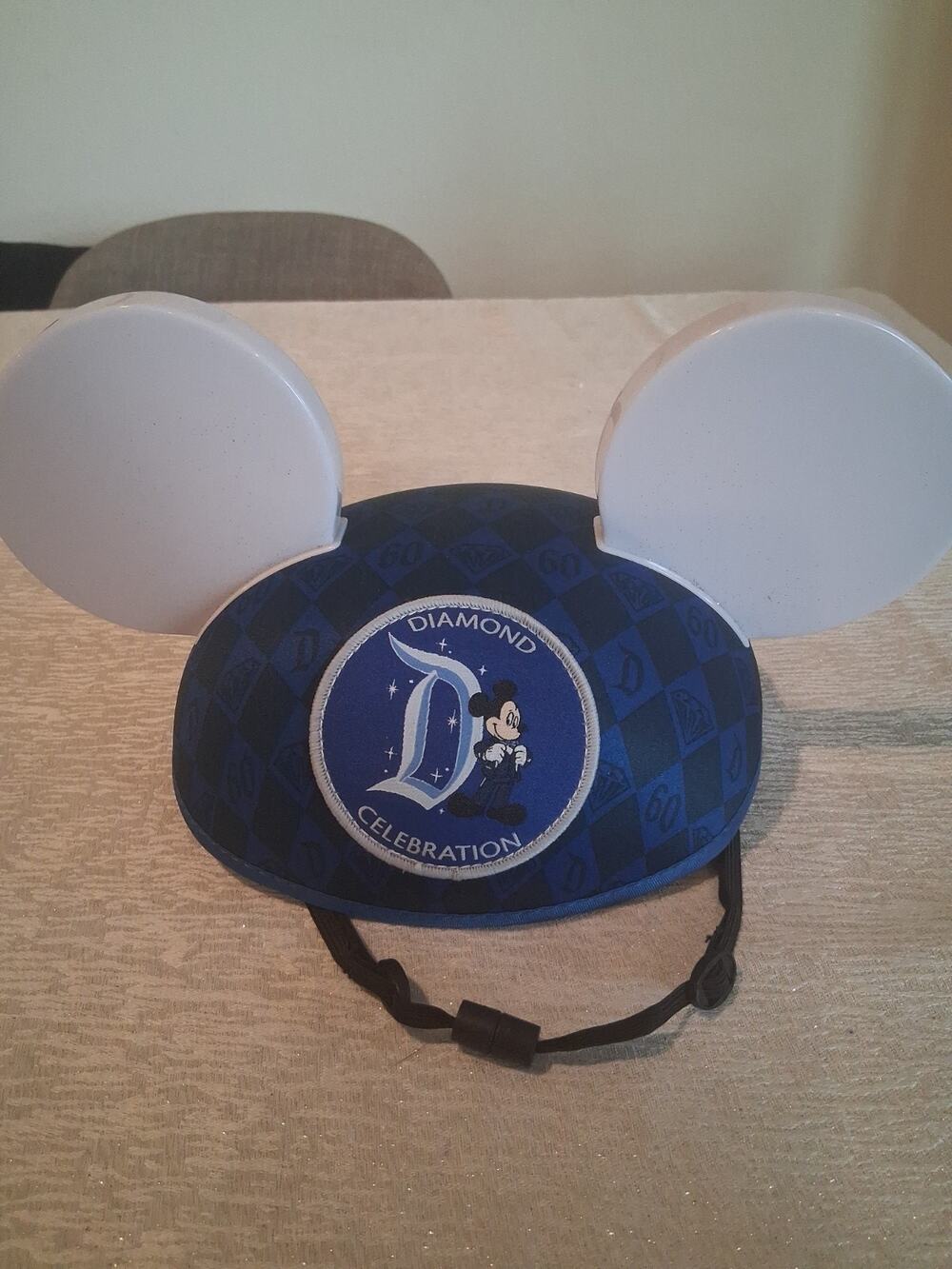 Disneyland 60th Anniversary Diamond Celebration Light Up Mickey Ears Hat